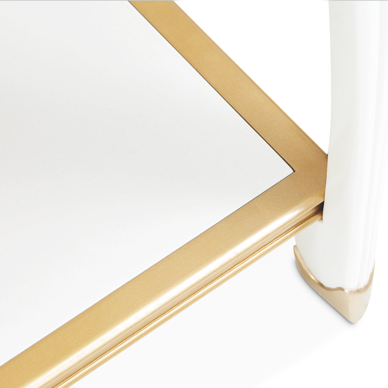 La Terrazza End Table - Creamy Pearl