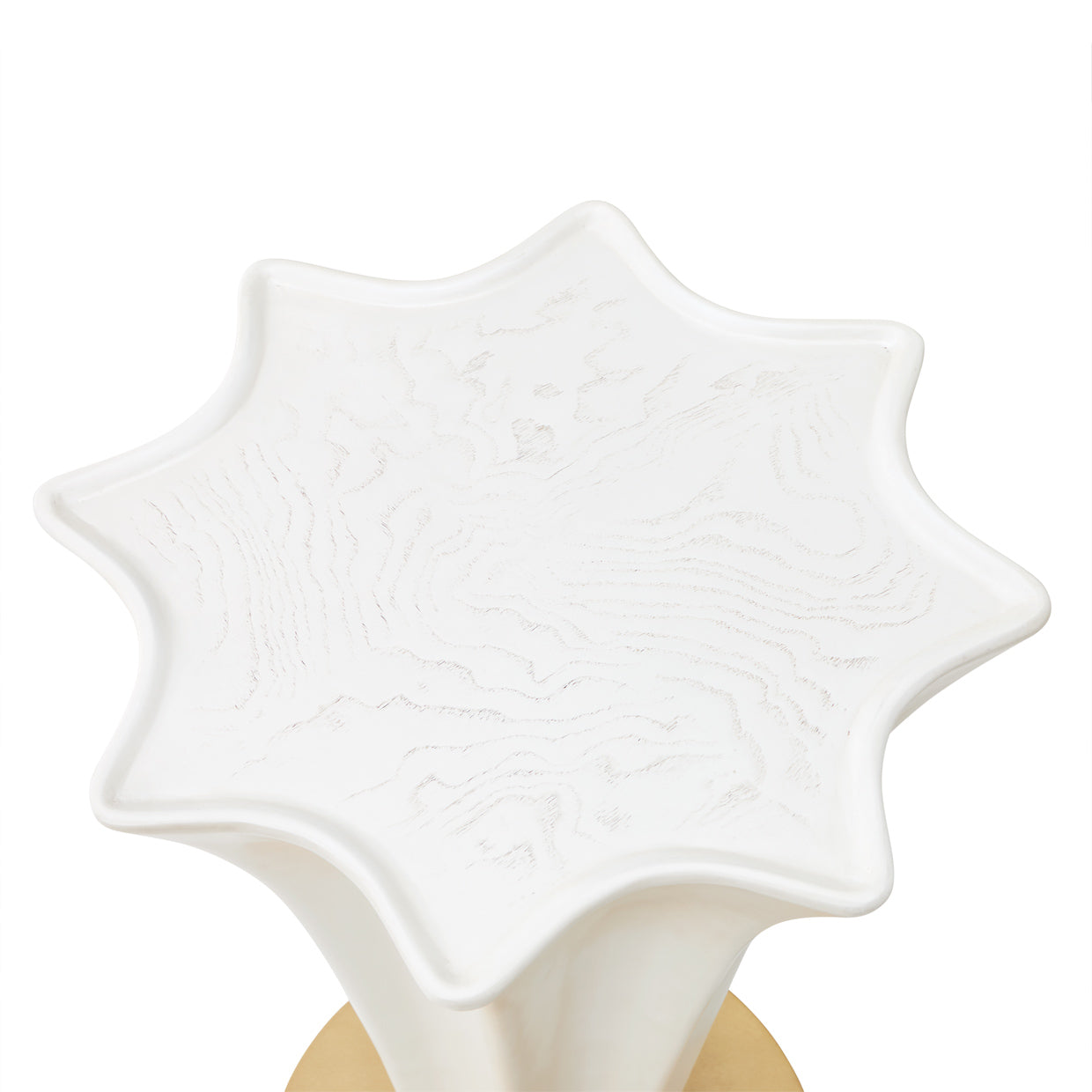 La Terrazza Chairside Table - Creamy Pearl