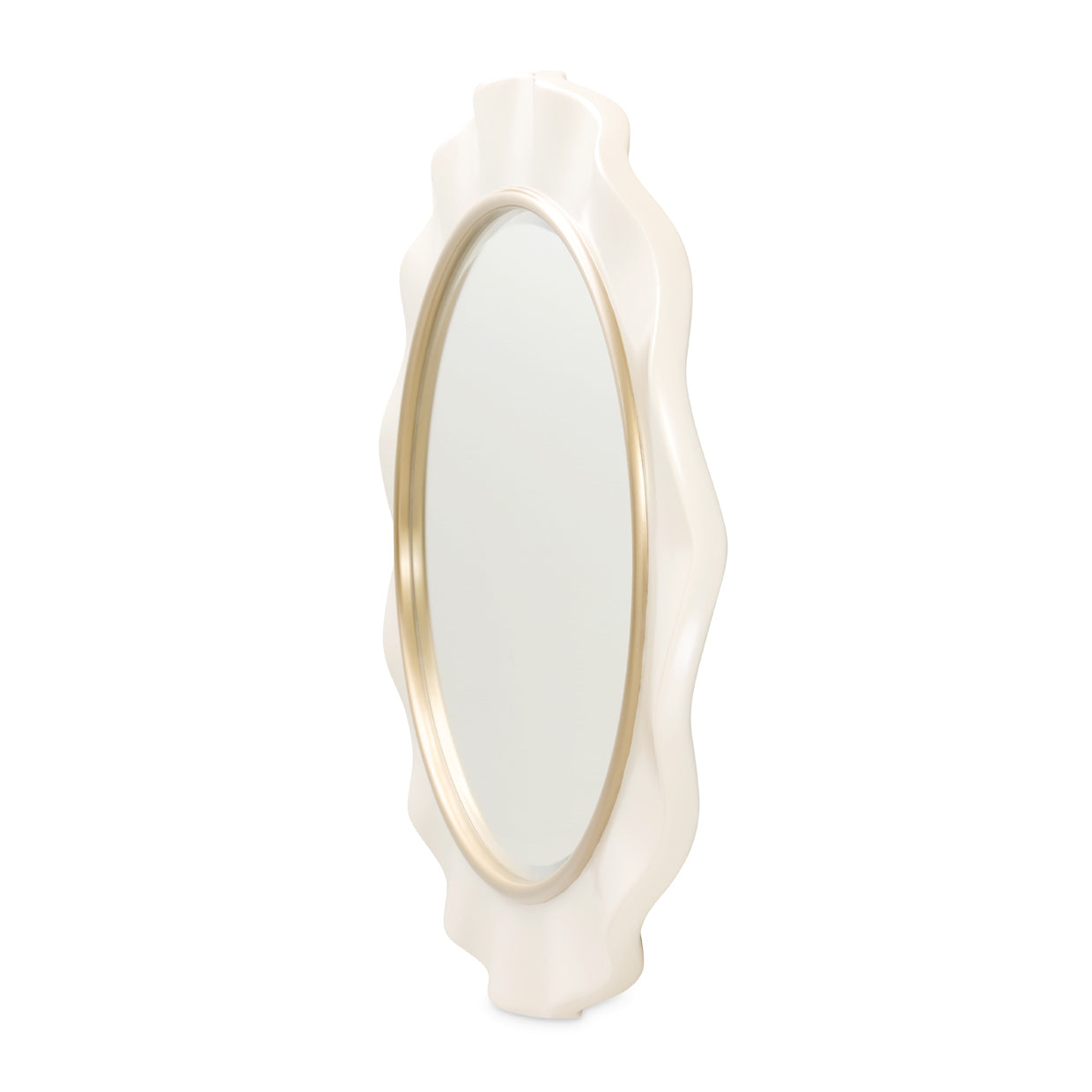 La Terrazza Sideboard with Mirror - Creamy Pearl