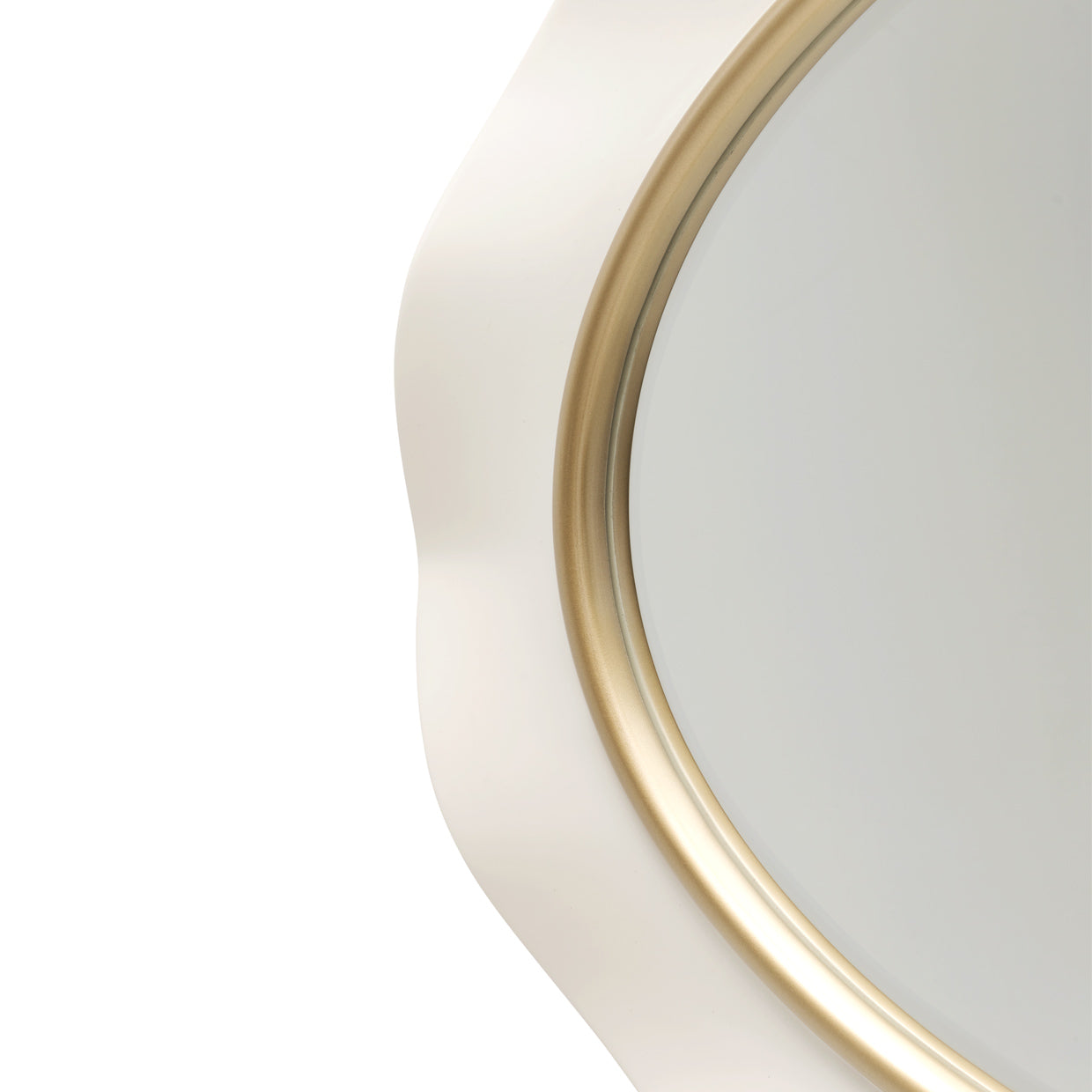 La Terrazza Sideboard with Mirror - Creamy Pearl