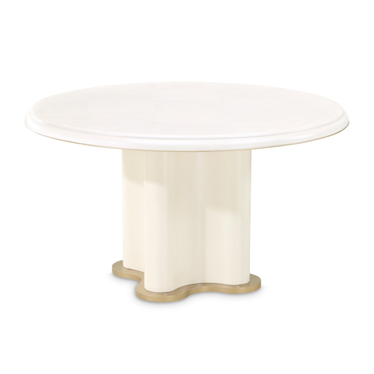 La Terrazza 54" Round Dining Table - Creamy Pearl