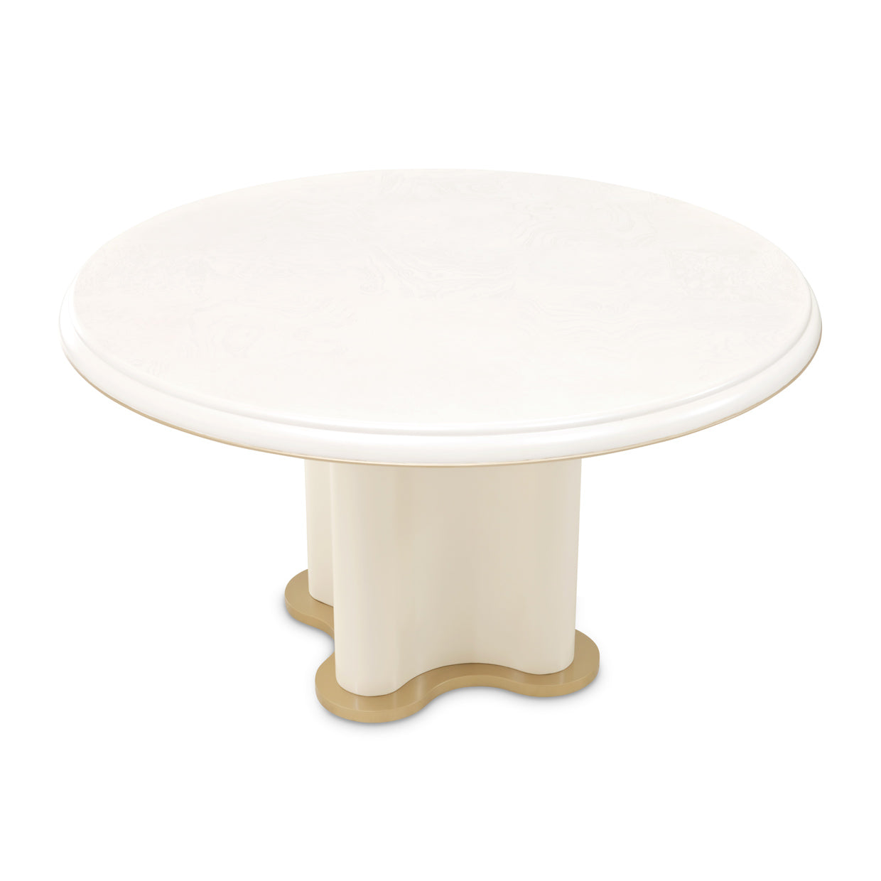 La Terrazza 54" Round Dining Table - Creamy Pearl