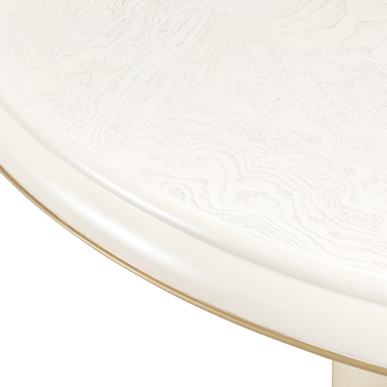 La Terrazza 54" Round Dining Table - Creamy Pearl