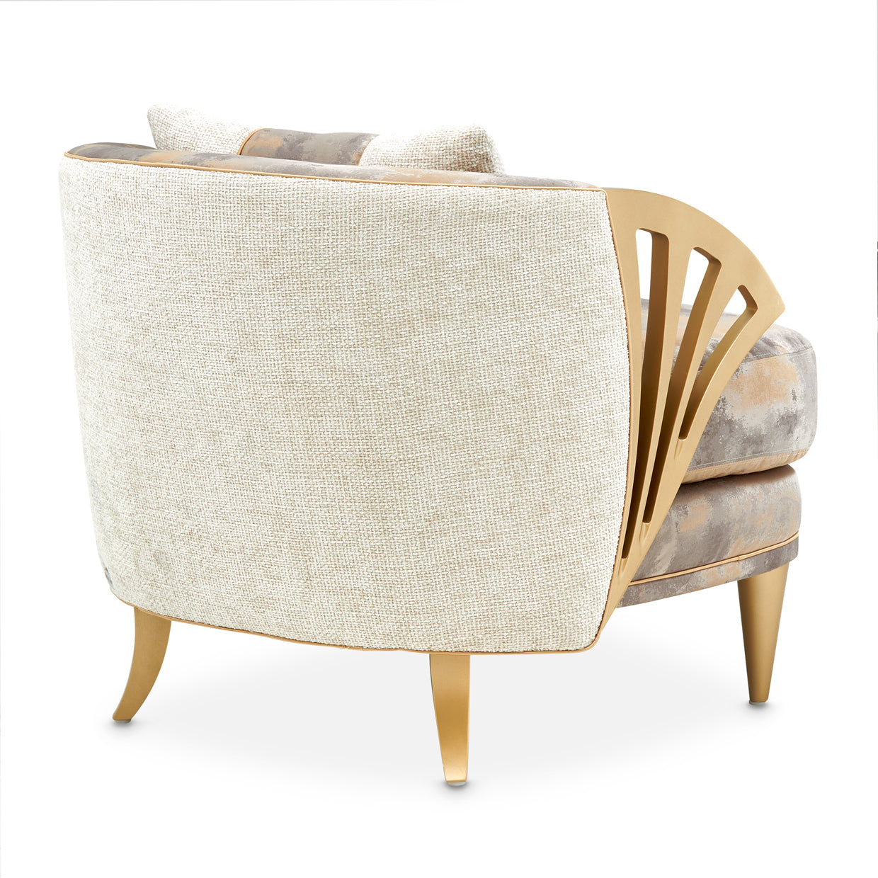 La Terrazza Accent Chair - Cappuccino/Light Champagne