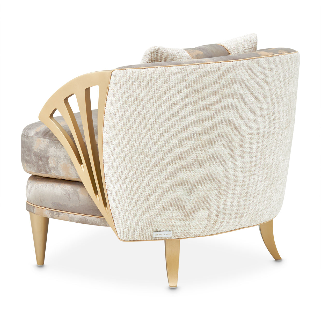 La Terrazza Accent Chair - Cappuccino/Light Champagne