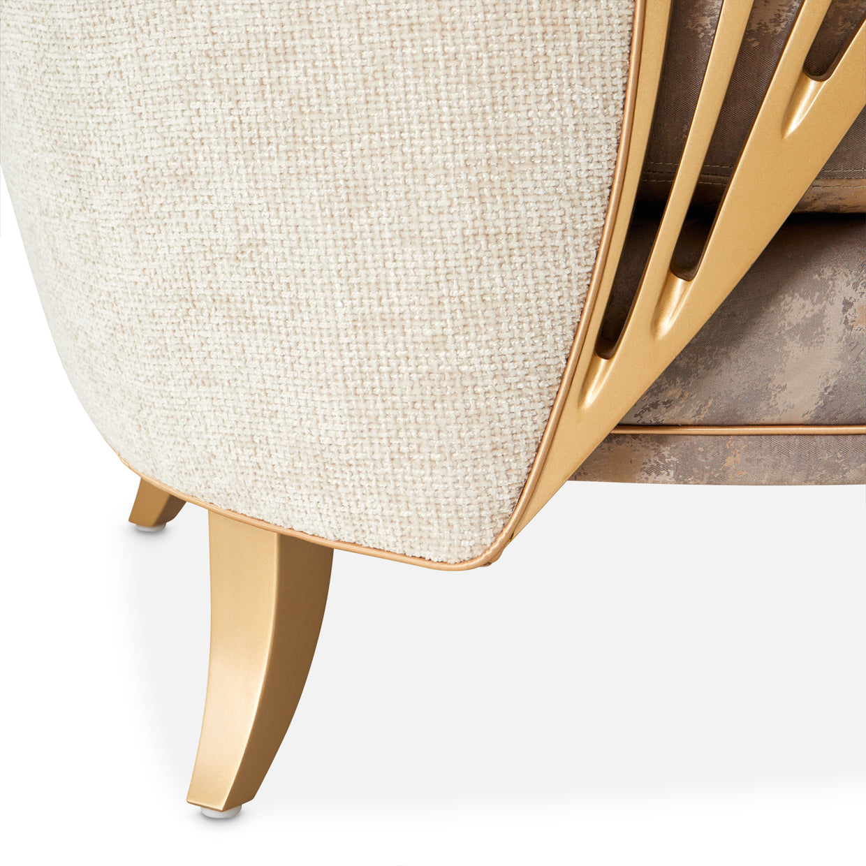 La Terrazza Accent Chair - Cappuccino/Light Champagne
