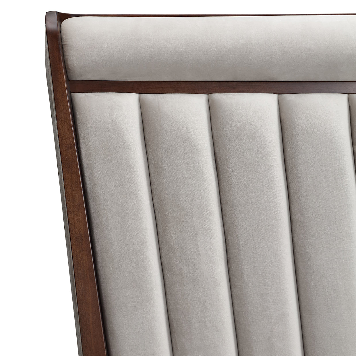 Houston Eastern King Channel Tufted Panel Bed - Walnut