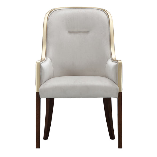 Houston Dining Arm Chair - Porcini/Walnut