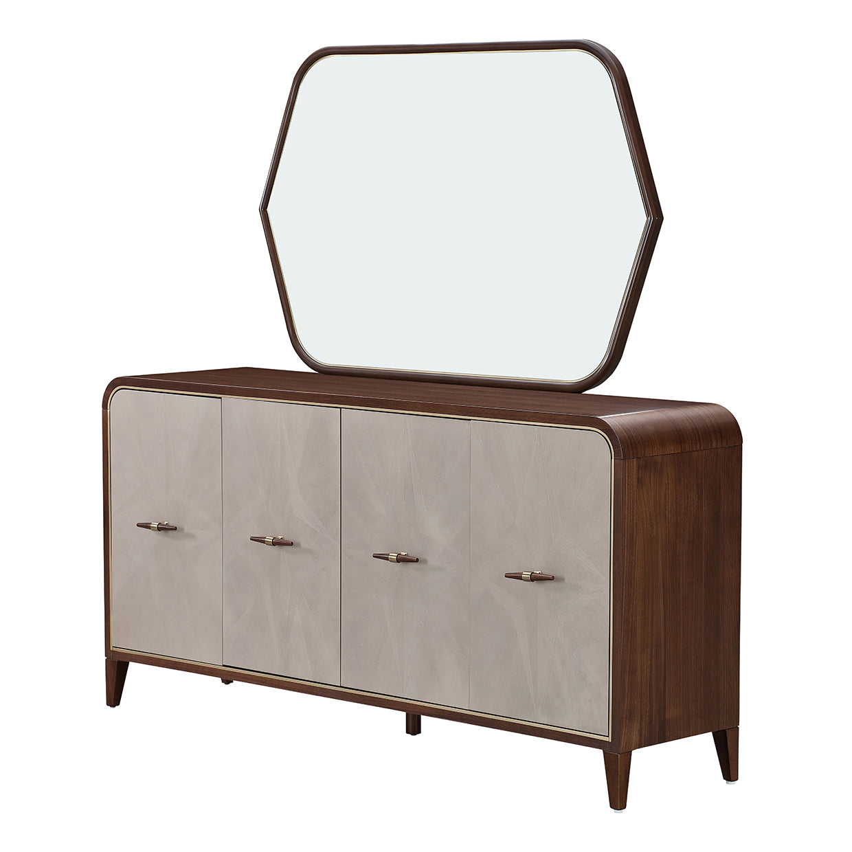 Houston Sideboard with Mirror - Walnut