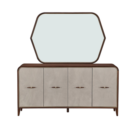 Houston Sideboard with Mirror - Walnut
