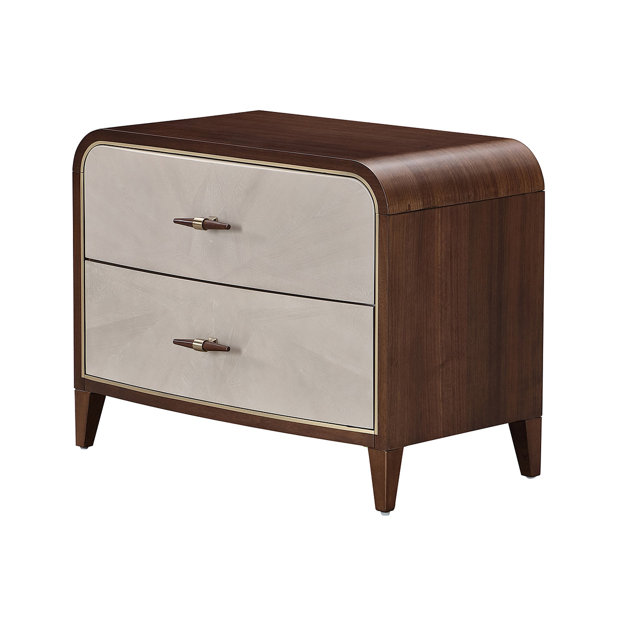 Houston 2-Drawer Nightstand - Walnut