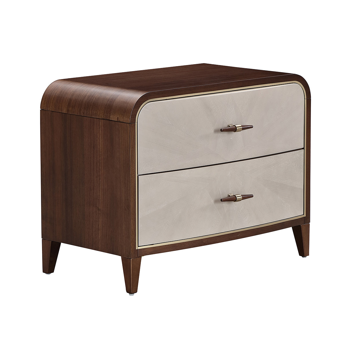 Houston 2-Drawer Nightstand - Walnut