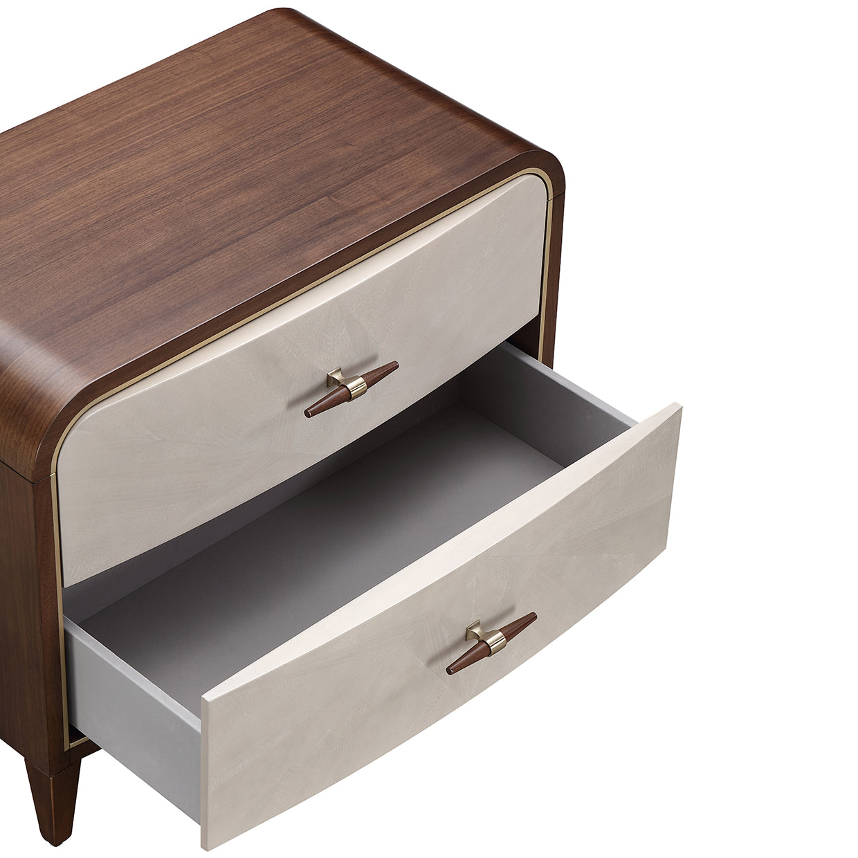Houston 2-Drawer Nightstand - Walnut