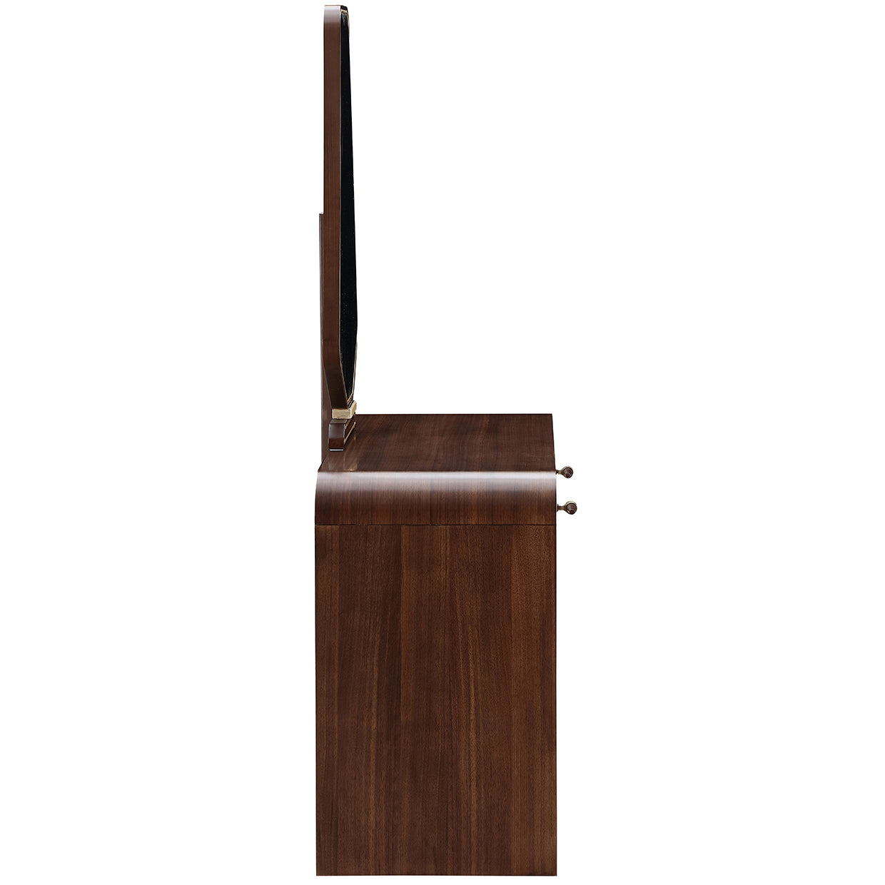 Houston Vanity Table with Mirror - Walnut