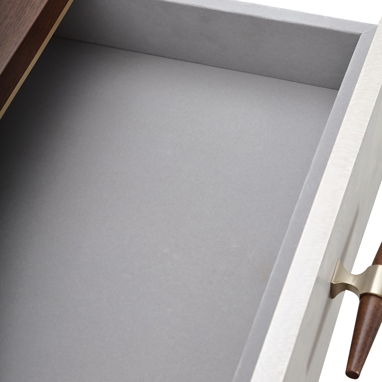 Houston Vanity Table with Mirror - Walnut