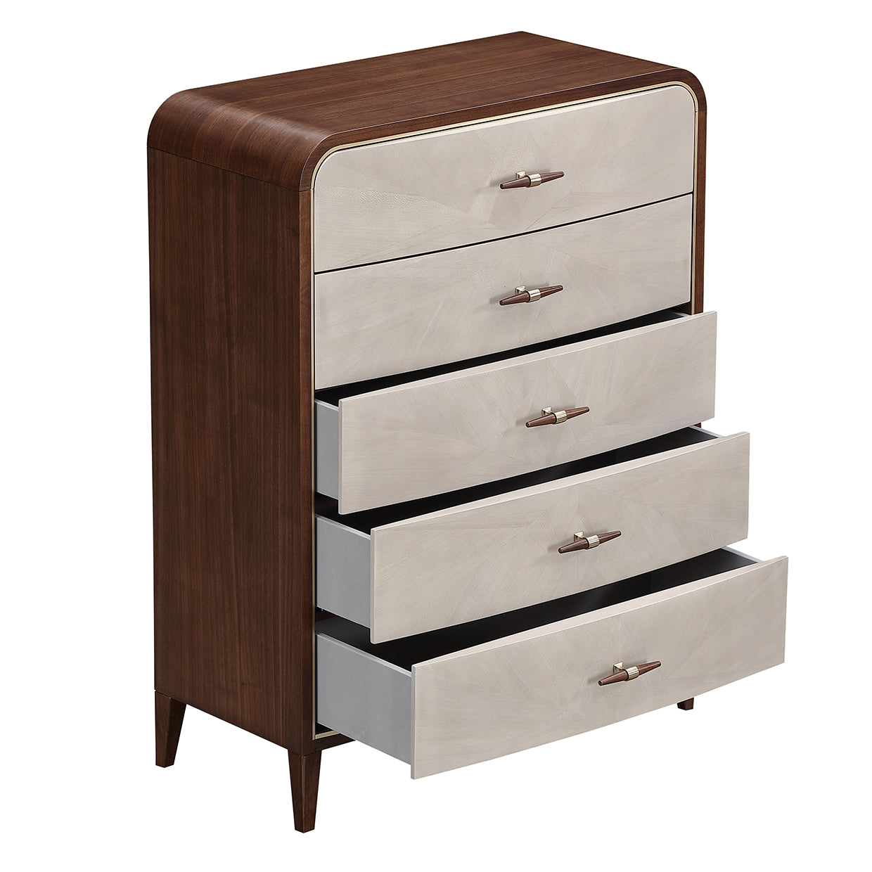 Houston 5-Drawer Chest - Walnut