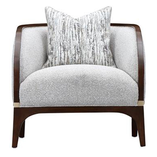 Houston Matching Chair - Pebble/Walnut