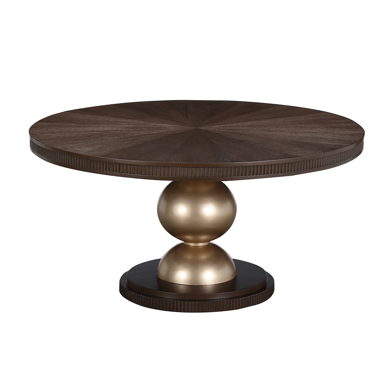 West Kensington Round Dining Table - Medium Espresso