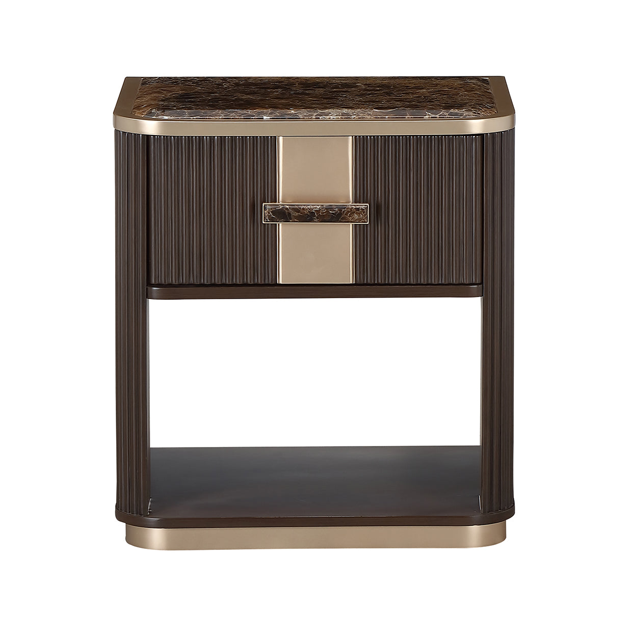 West Kensington 1-Drawer Nightstand - Medium Espresso