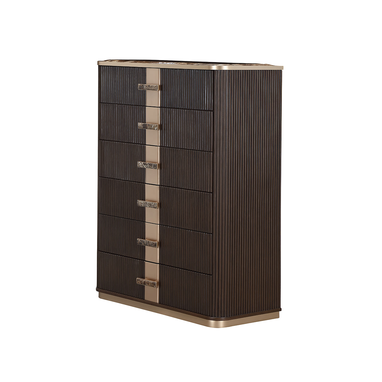 West Kensington Highboy Chest - Medium Espresso
