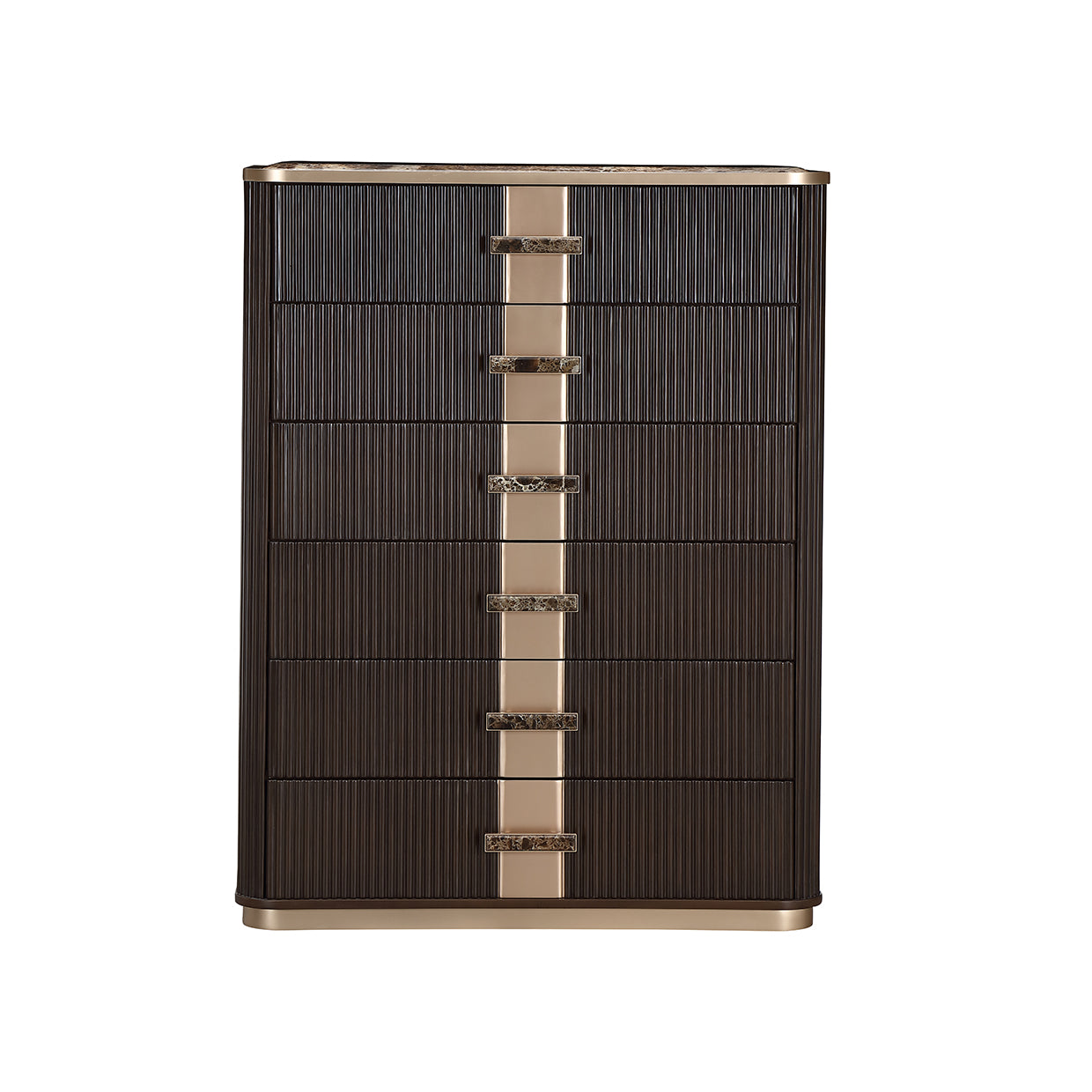 West Kensington Highboy Chest - Medium Espresso