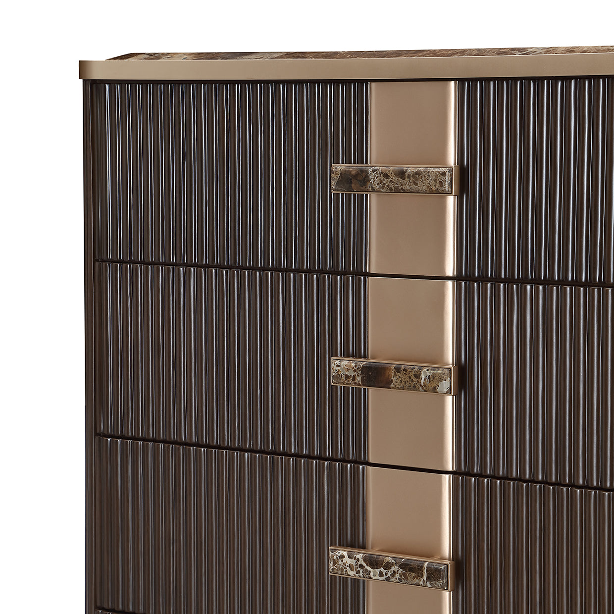West Kensington Highboy Chest - Medium Espresso