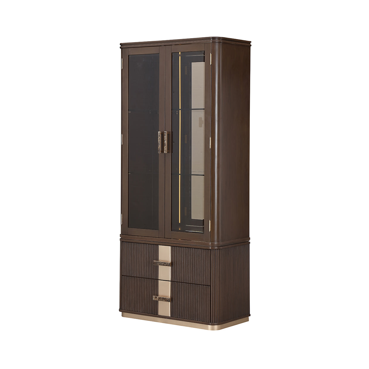 West Kensington Display Cabinet - Medium Espresso
