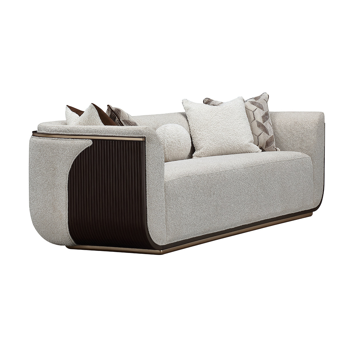 West Kensington Sofa - Buff/Medium Espresso