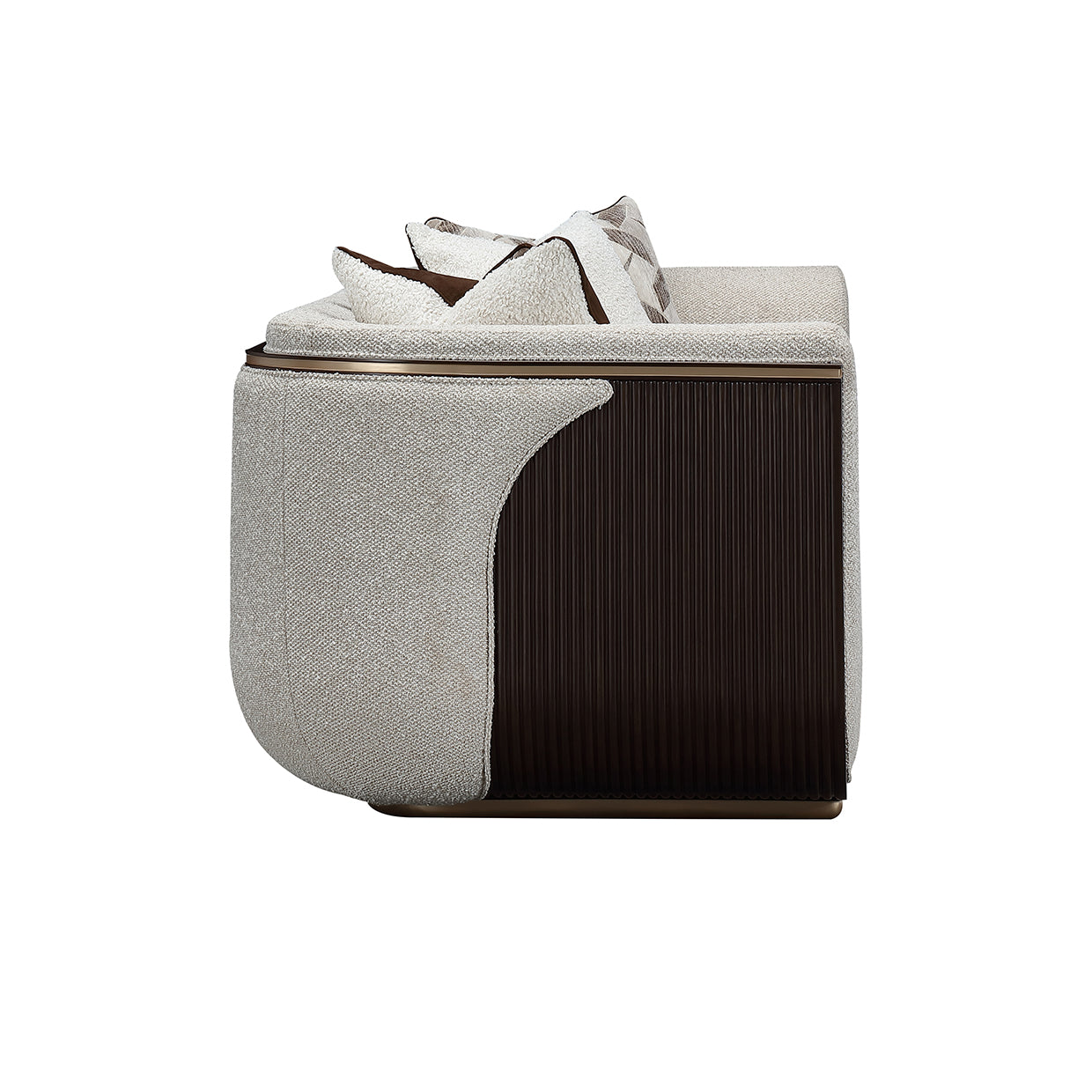 West Kensington Sofa - Buff/Medium Espresso