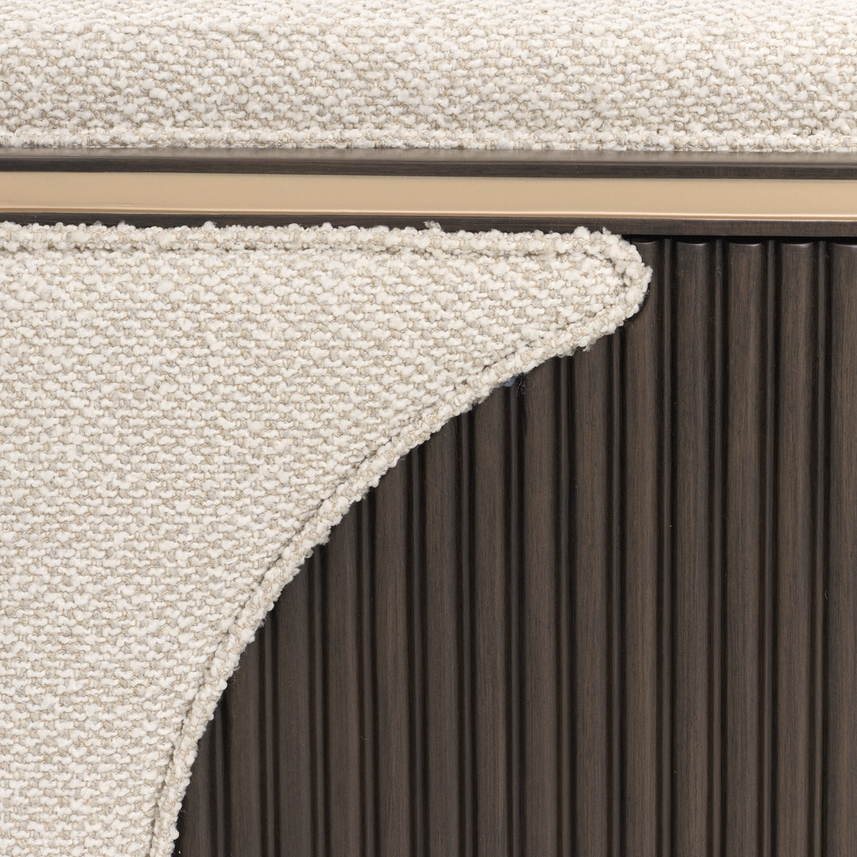 West Kensington Loveseat - Buff/Medium Espresso