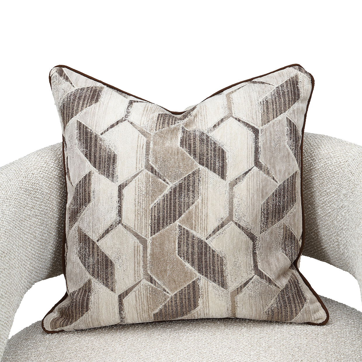 West Kensington Accent Chair - Buff/Medium Espresso