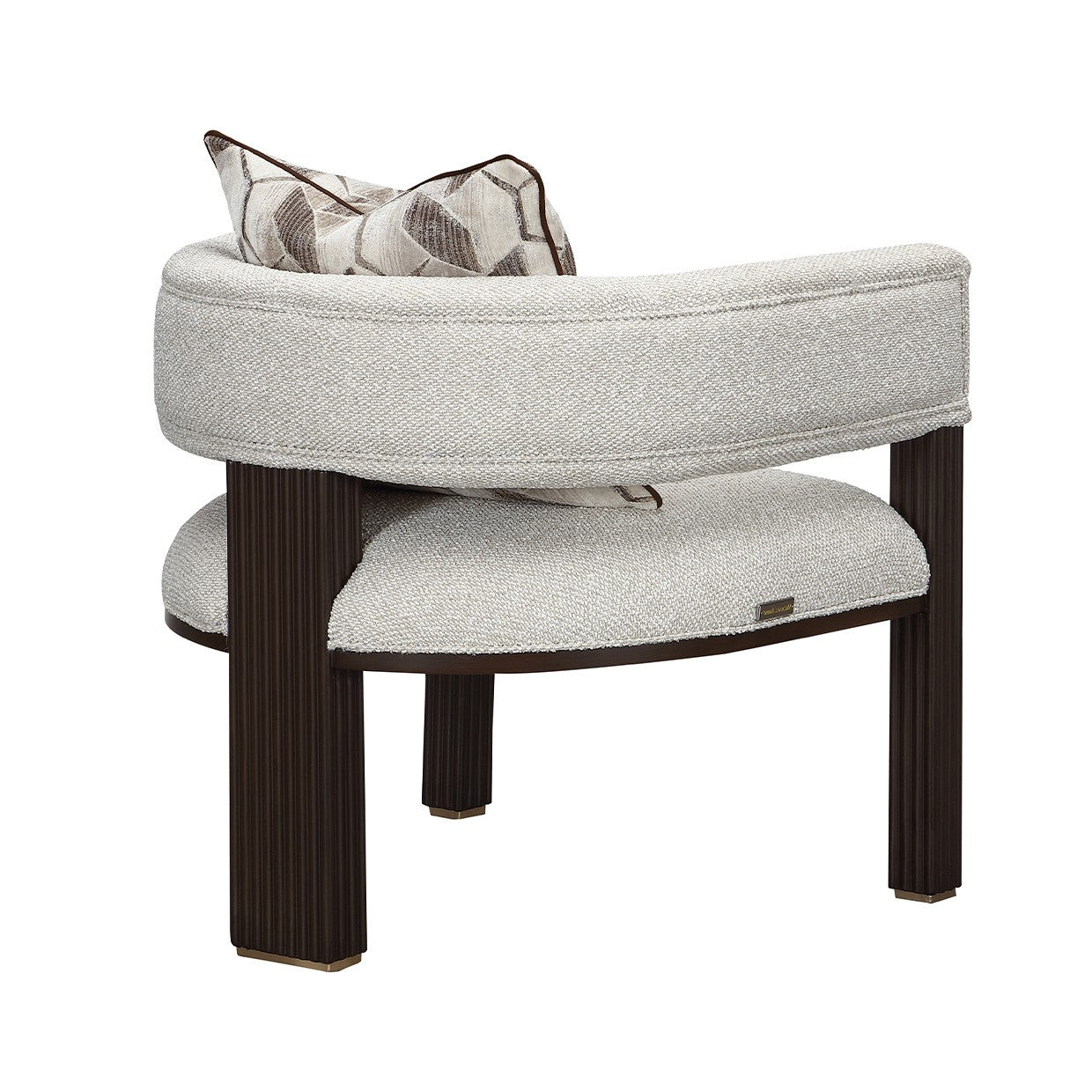 West Kensington Accent Chair - Buff/Medium Espresso