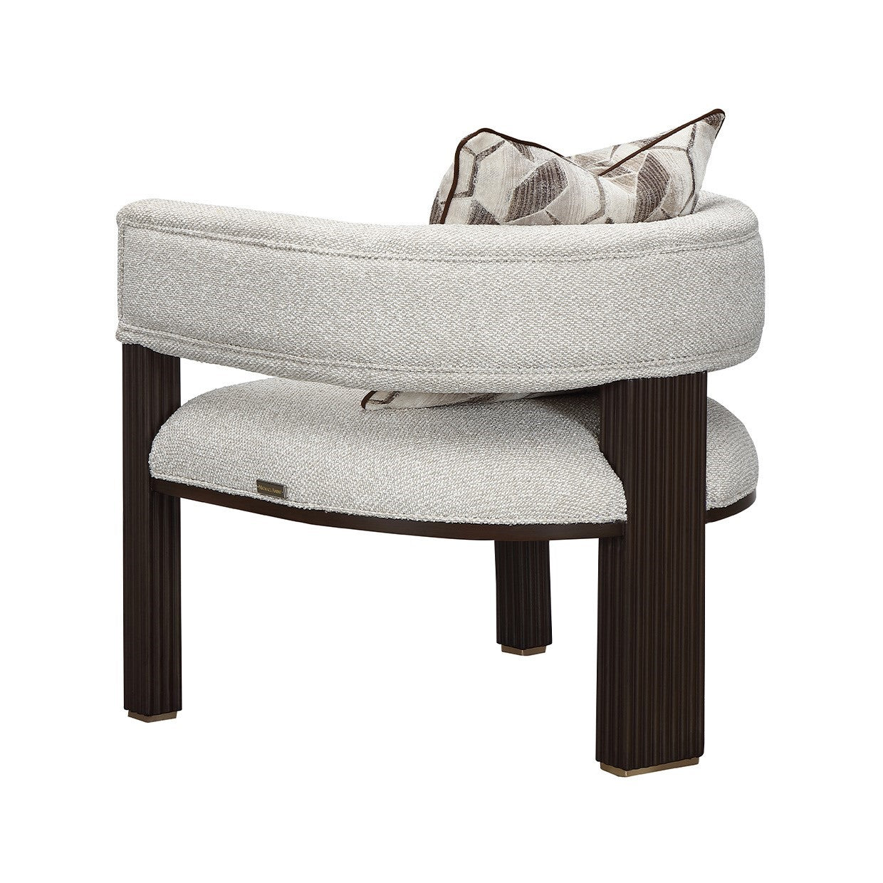 West Kensington Accent Chair - Buff/Medium Espresso