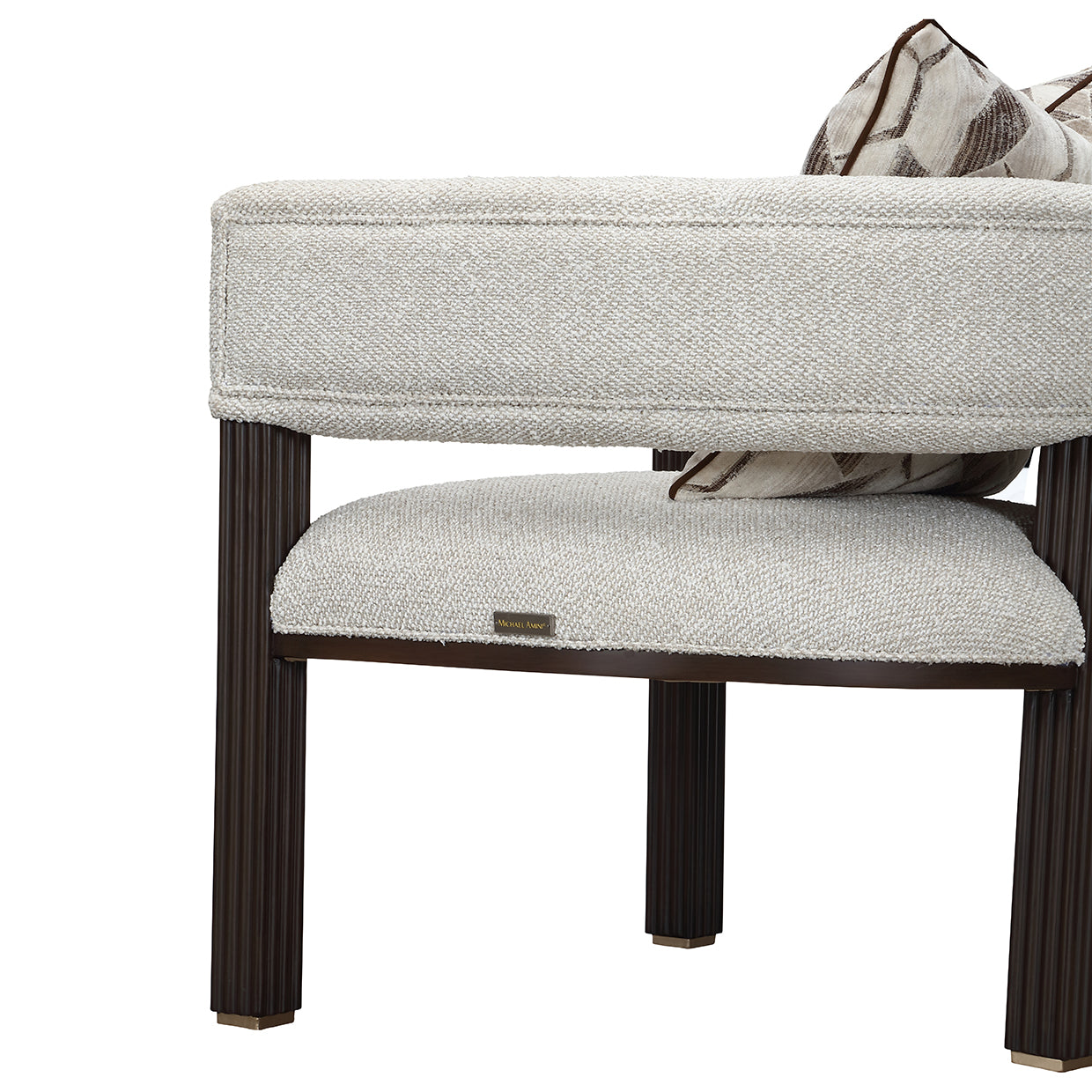 West Kensington Accent Chair - Buff/Medium Espresso