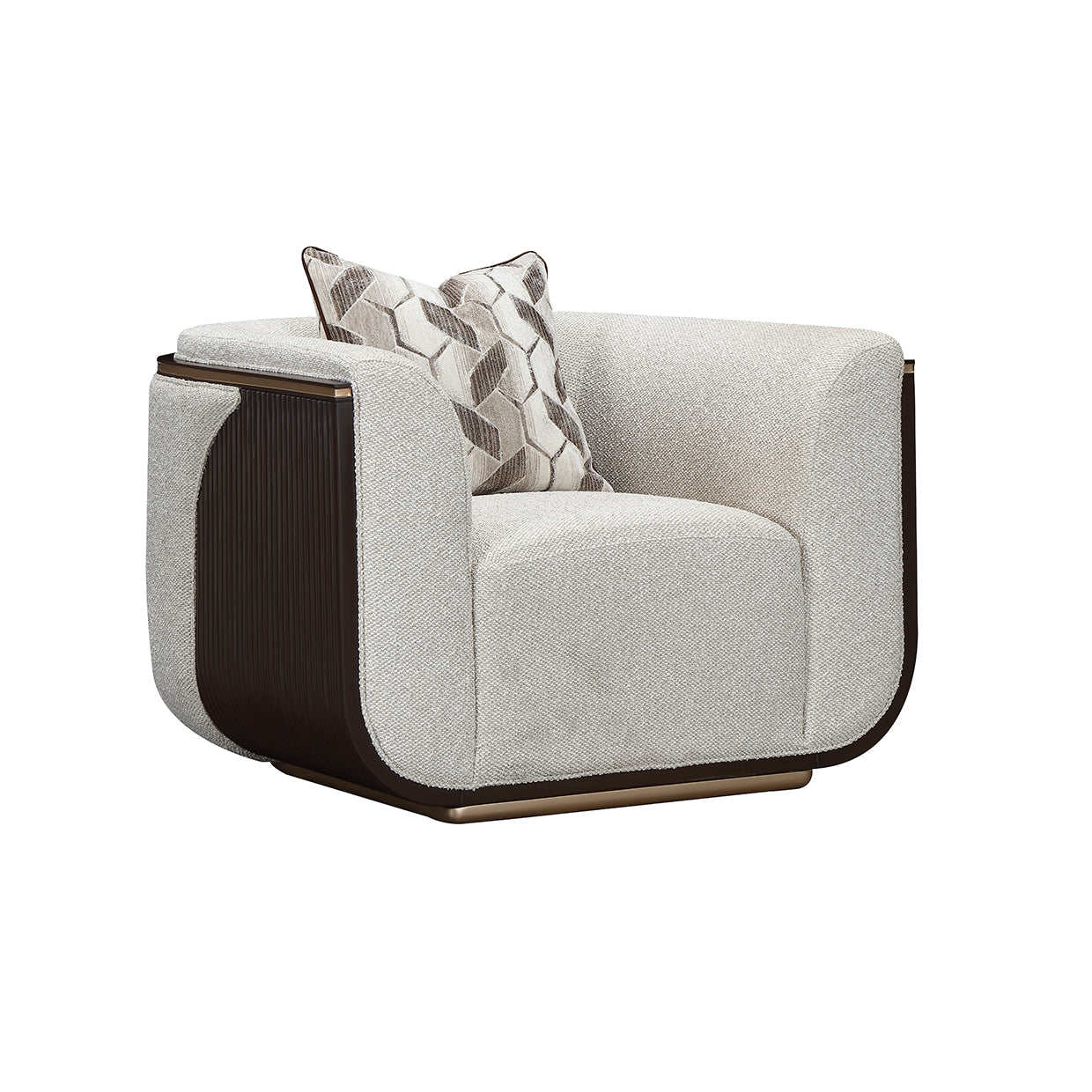 West Kensington Matching Chair - Buff/Medium Espresso