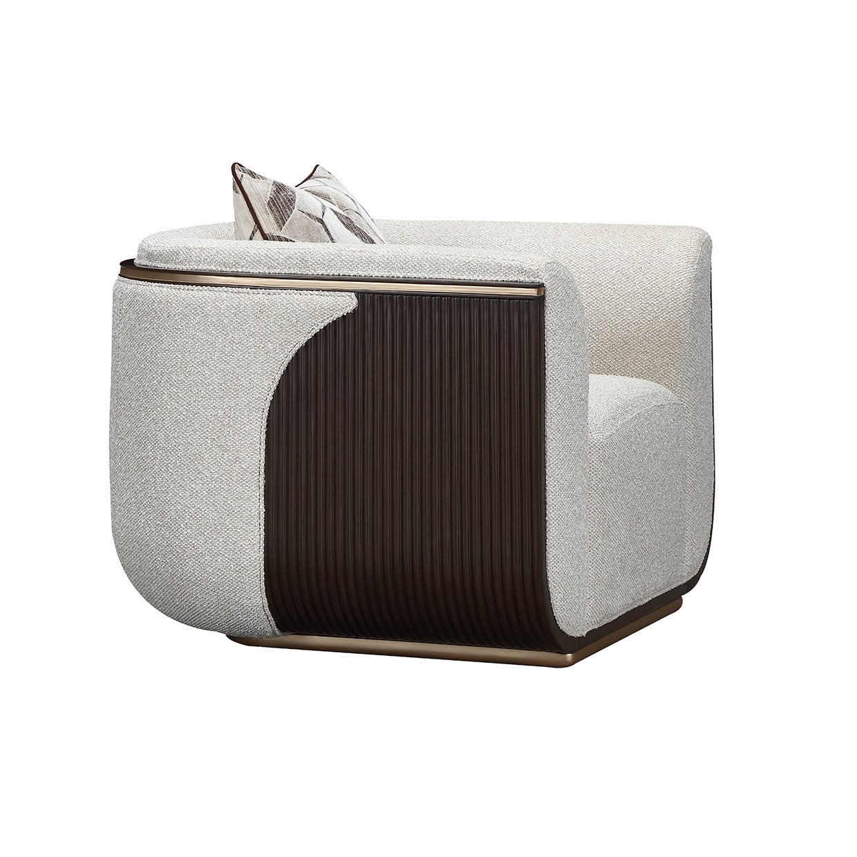 West Kensington Matching Chair - Buff/Medium Espresso