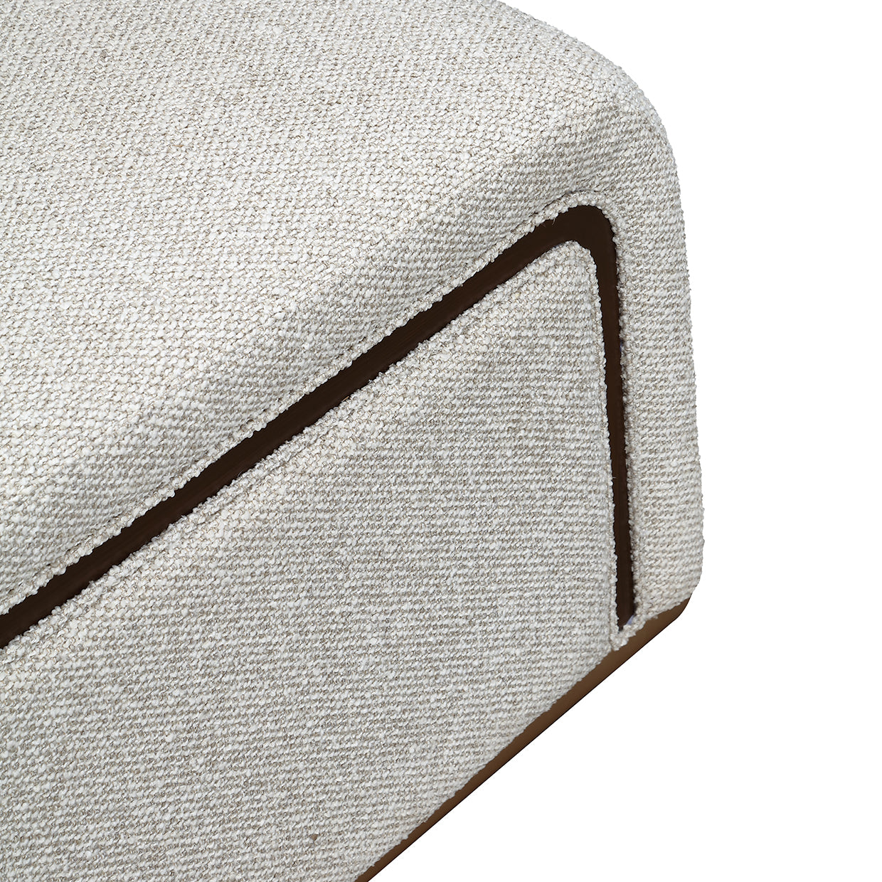 West Kensington Chaise - Buff/Medium Espresso