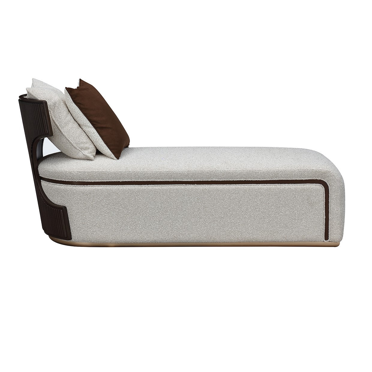 West Kensington Chaise - Buff/Medium Espresso