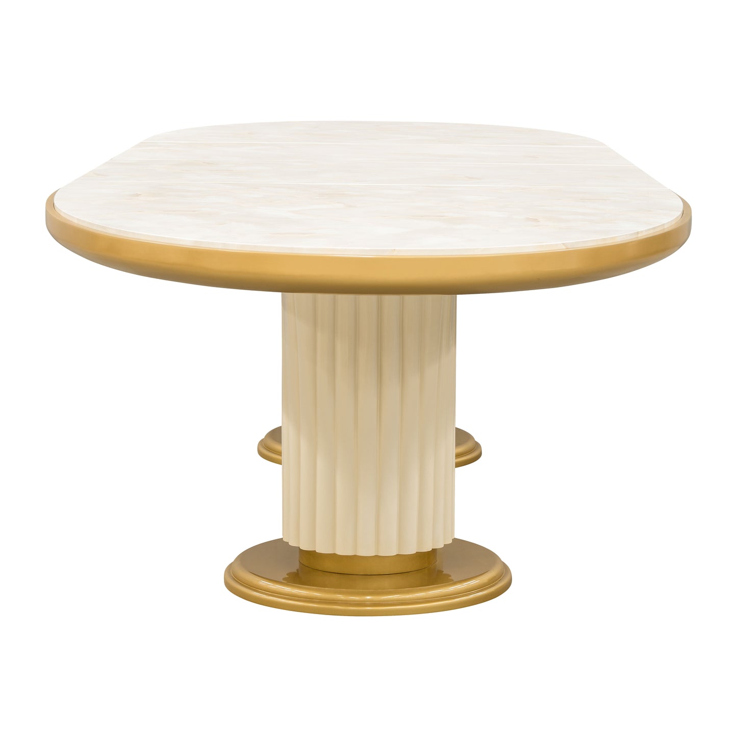 Scotts Square Oval Dining Table - Light Champagne