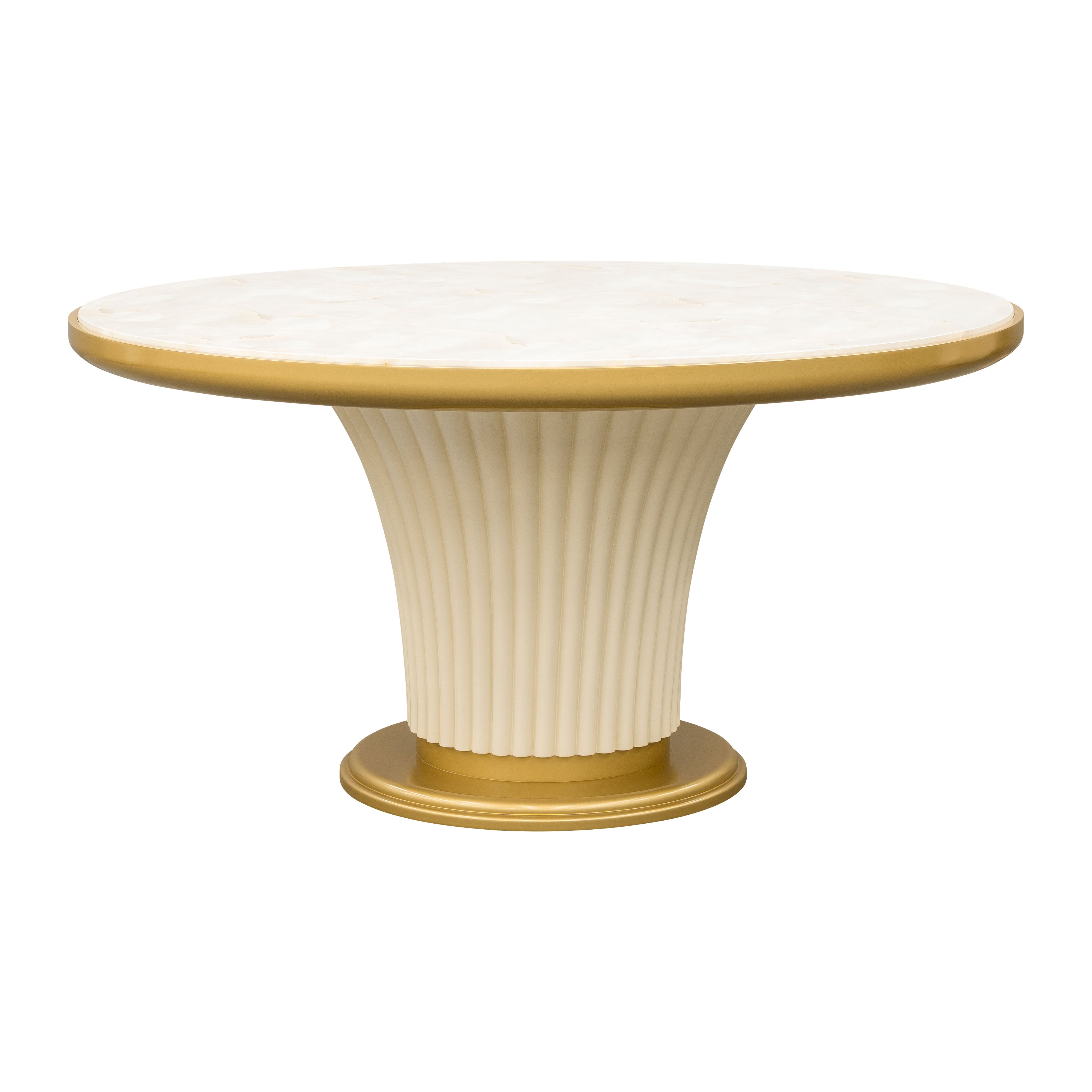 Scotts Square Round Dining Table - Light Champagne