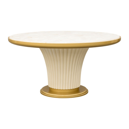 Scotts Square Round Dining Table - Light Champagne