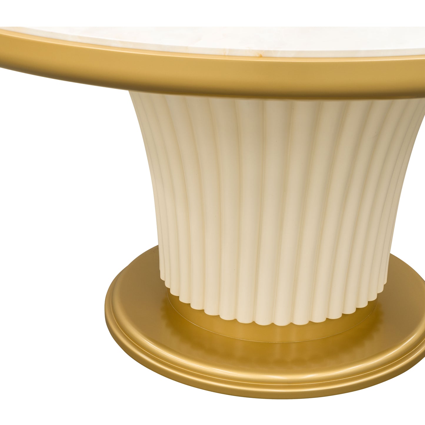 Scotts Square Round Dining Table - Light Champagne