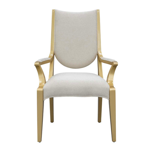 Scotts Square Dining Arm Chair - Cornsilk/Gold
