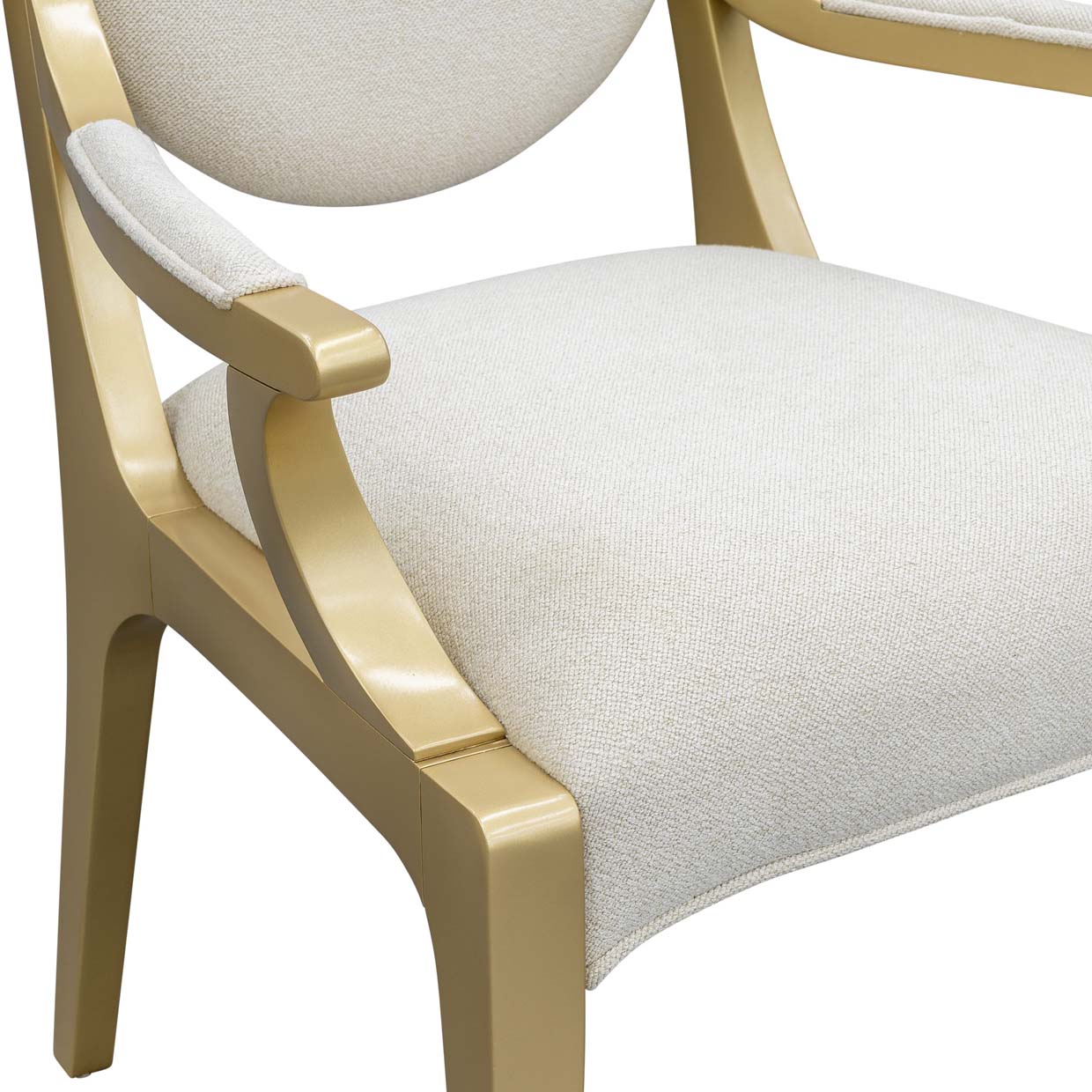 Scotts Square Dining Arm Chair - Cornsilk/Gold