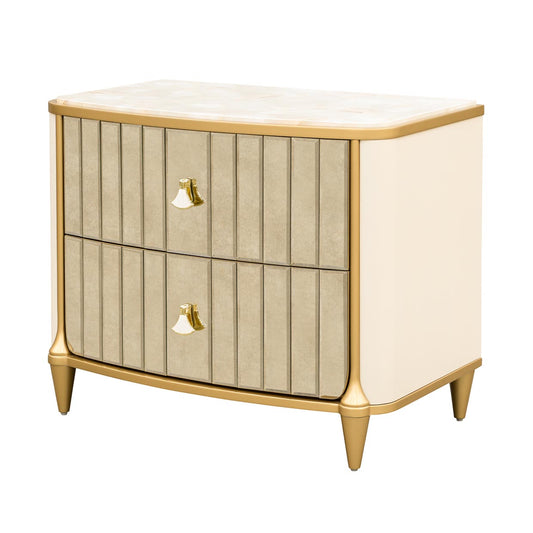 Scotts Square Nightstand - Light Champagne