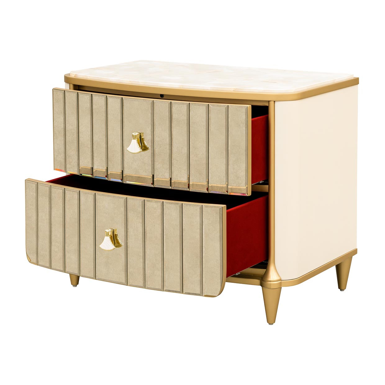 Scotts Square Nightstand - Light Champagne