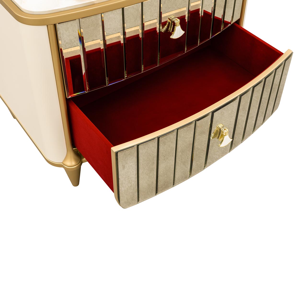 Scotts Square Nightstand - Light Champagne