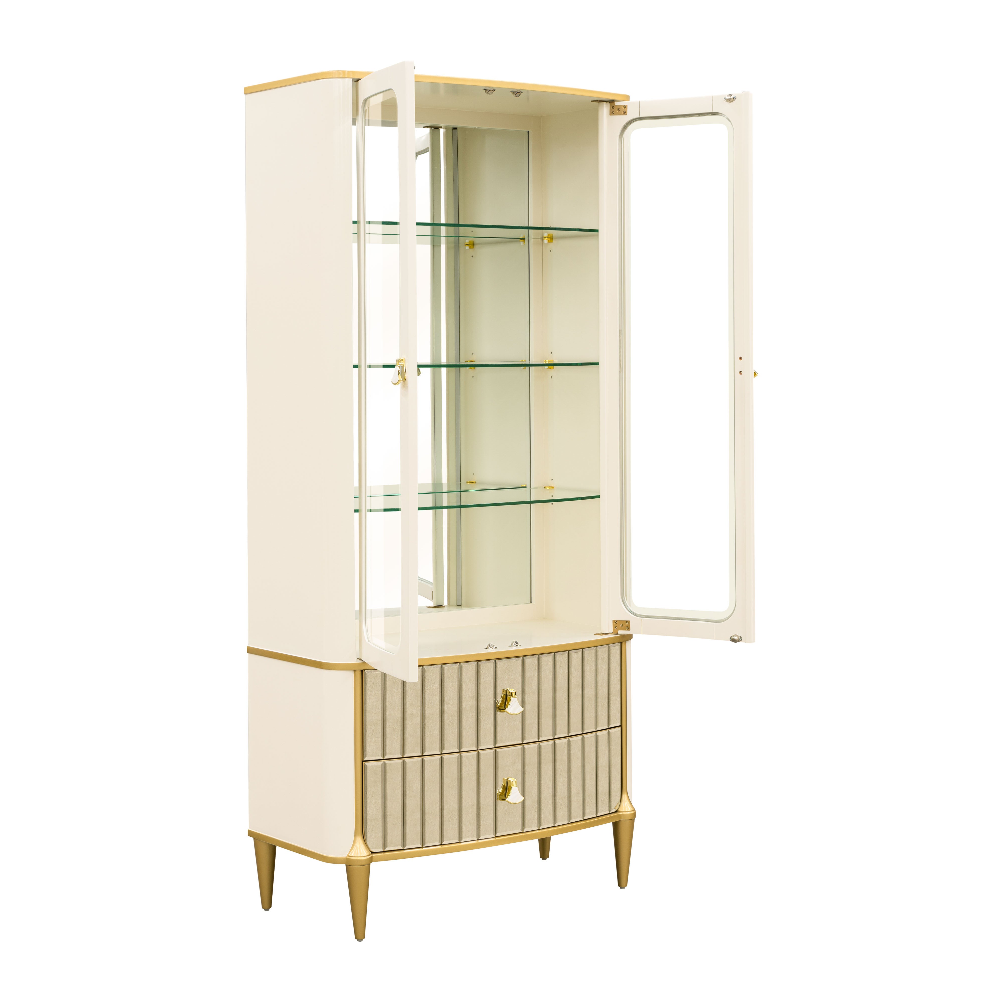 Scotts Square Display Cabinet - Light Champagne