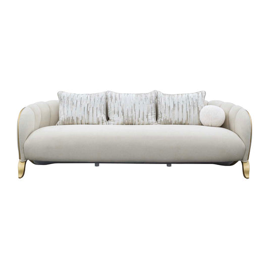 Scotts Square Sofa - Cornsilk/Light Champagne