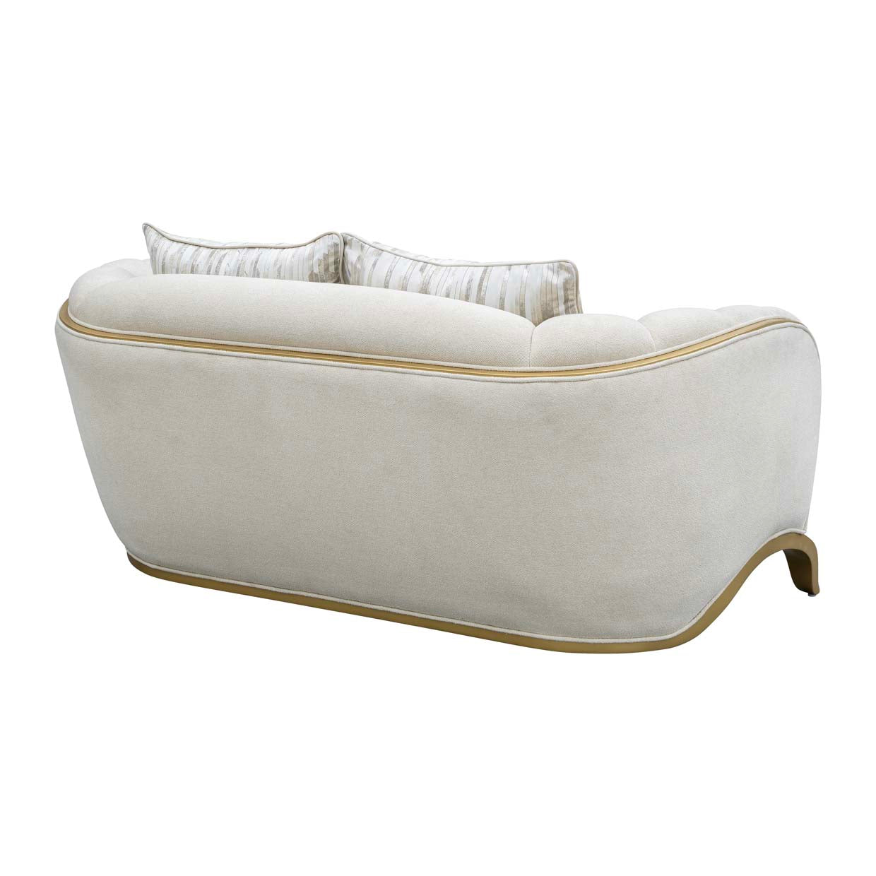 Scotts Square Loveseat - Cornsilk/Light Champagne